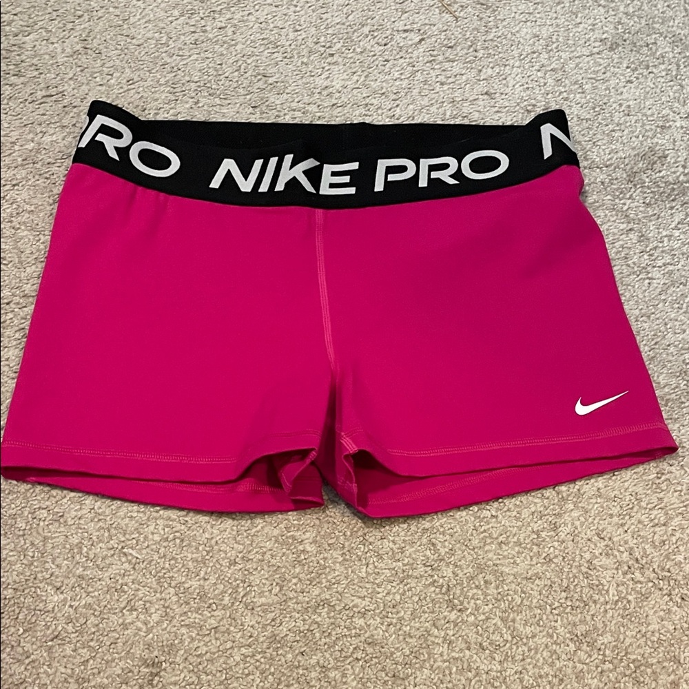 Nike Pro Women's Fuchsia Athletic Shorts
